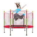 Trampolina do domu ogrodu dla dzieci siatka piłki 140cm 55inch czerwona Trampolina do domu ogrodu dla dzieci siatka piłki 140cm 55inch czerwona