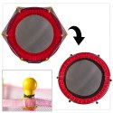 Trampolina do domu ogrodu dla dzieci siatka piłki 140cm 55inch czerwona Trampolina do domu ogrodu dla dzieci siatka piłki 140cm 55inch czerwona