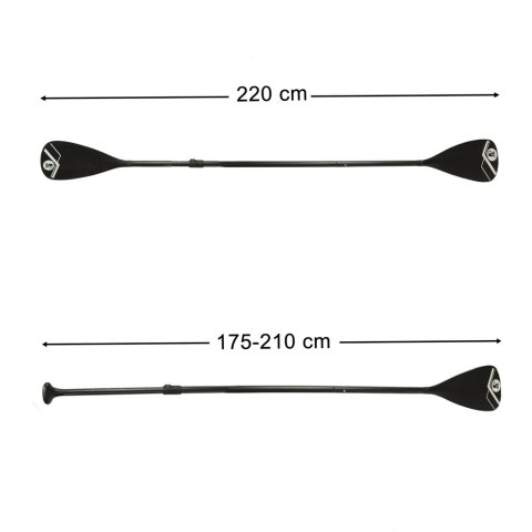 Wiosło kajakowe do deski SUP 2w1 składane aluminiowe regulowane 175 - 220 cm Wiosło kajakowe do deski SUP 2w1 składane aluminiowe regulowane 175 - 220 cm