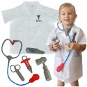 Kostium strój karnawałowy przebranie lekarz strój doktora kitel lekarski zestaw 3-8 lat Kostium strój karnawałowy przebranie lekarz strój doktora kitel lekarski zestaw 3-8 lat