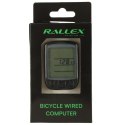 Licznik rowerowy RALLEX wodoodporny przewodowy prędkościomierz podświetlany 25w1 LCD Licznik rowerowy RALLEX wodoodporny przewodowy prędkościomierz podświetlany 25w1 LCD