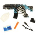 Pistolet na kulki żelowe wodne karabin niebieski zasilanie bateryjne USB 550szt. 7-8mm Pistolet na kulki żelowe wodne karabin niebieski zasilanie bateryjne USB 550szt. 7-8mm