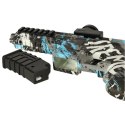 Pistolet na kulki żelowe wodne karabin niebieski zasilanie bateryjne USB 550szt. 7-8mm Pistolet na kulki żelowe wodne karabin niebieski zasilanie bateryjne USB 550szt. 7-8mm