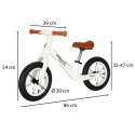 Rowerek biegowy Trike Fix Balance PRO biały lekki 3kg Rowerek biegowy Trike Fix Balance PRO biały lekki 3kg