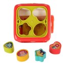 Sorter Układanka kostka sensoryczna klocki edukacyjne Montessori 6w1 Sorter Układanka kostka sensoryczna klocki edukacyjne Montessori 6w1