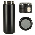 Kubek bidon termiczny z ustnikiem termos LED 420ml czarny Kubek bidon termiczny z ustnikiem termos LED 420ml czarny