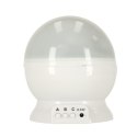 Lampka nocna projektor gwiazd 2w1 USB biała Lampka nocna projektor gwiazd 2w1 USB biała