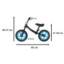 Rowerek biegowy Trike Fix Balance rower ultra lekki czarny Rowerek biegowy Trike Fix Balance rower ultra lekki czarny