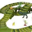 Tor wyścigowy dinozaury samochody 240 elementów Tor wyścigowy dinozaury samochody 240 elementów