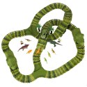 Tor wyścigowy dinozaury samochody 240 elementów Tor wyścigowy dinozaury samochody 240 elementów