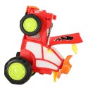 Traktor ciągnik zdalnie sterowany na pilota RC skaczący tańczący dźwięk czerwony Traktor ciągnik zdalnie sterowany na pilota RC skaczący tańczący dźwięk czerwony