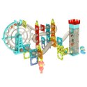Klocki magnetyczne magnetic sticks marble tor kulkowy z dźwiękiem muzyką grający 118 elementów Klocki magnetyczne magnetic sticks marble tor kulkowy z dźwiękiem muzyką grający 118 elementów