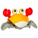 Krab uciekający pełzający czujnik interaktywna akumulator USB czerwony Krab uciekający pełzający czujnik interaktywna akumulator USB czerwony