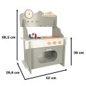 Kuchnia dla dzieci drewniana MDF piekarnik garnki akcesoria 70cm Kuchnia dla dzieci drewniana MDF piekarnik garnki akcesoria 70cm