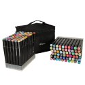 Markery dwustronne mazaki alkoholowe w etui 120 + podstawka Markery dwustronne mazaki alkoholowe w etui 120 + podstawka