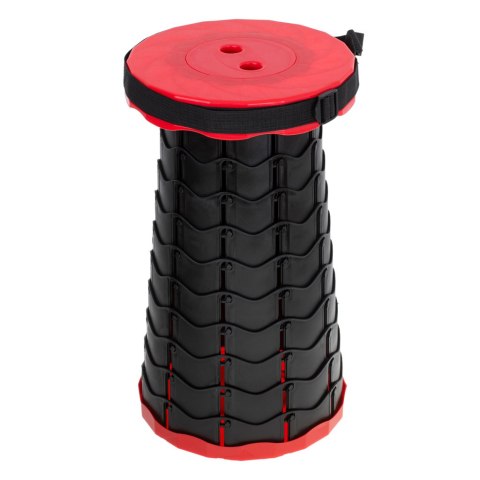 Krzesło składane taboret teleskopowy turystyczny przenośny czerwony 200kg Krzesło składane taboret teleskopowy turystyczny przenośny czerwony 200kg