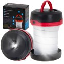 Lampa kempingowa turystyczna biwakowa latarka na baterie 2w1 3tryby LED Lampa kempingowa turystyczna biwakowa latarka na baterie 2w1 3tryby LED