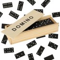 Domino drewniane gra rodzinna edukacyjna z etui klocki z drewna do gry Domino drewniane gra rodzinna edukacyjna z etui klocki z drewna do gry