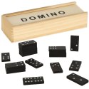 Domino drewniane gra rodzinna edukacyjna z etui klocki z drewna do gry Domino drewniane gra rodzinna edukacyjna z etui klocki z drewna do gry