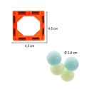 Klocki magnetyczne marble tor kulkowy świecący 75 elementów Klocki magnetyczne marble tor kulkowy świecący 75 elementów