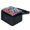Markery dwustronne mazaki alkoholowe w etui 168 + podstawka Markery dwustronne mazaki alkoholowe w etui 168 + podstawka