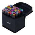 Markery dwustronne mazaki alkoholowe w etui 48 + podstawka Markery dwustronne mazaki alkoholowe w etui 48 + podstawka
