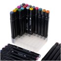 Markery dwustronne mazaki alkoholowe w etui 48 + podstawka Markery dwustronne mazaki alkoholowe w etui 48 + podstawka