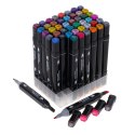 Markery dwustronne mazaki alkoholowe w etui 48 + podstawka Markery dwustronne mazaki alkoholowe w etui 48 + podstawka