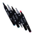 Markery dwustronne mazaki alkoholowe w etui 48 + podstawka Markery dwustronne mazaki alkoholowe w etui 48 + podstawka