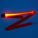Smycz dla psa kota świecąca spacer jesień zima noc LED 1,2 m pomarańczowa Smycz dla psa kota świecąca spacer jesień zima noc LED 1,2 m pomarańczowa