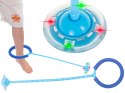 Hula hop na nogę skakanka skipper piłka świecąca migająca LED niebieska Hula hop na nogę skakanka skipper piłka świecąca migająca LED niebieska