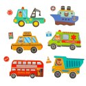 Książeczka magnetyczna układanka puzzle z magnesem środki transportu Książeczka magnetyczna układanka puzzle z magnesem środki transportu