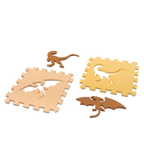 Mata edukacyjna piankowa puzzle brązowa 143 x 143 cm 36 elementów Mata edukacyjna piankowa puzzle brązowa 143 x 143 cm 36 elementów