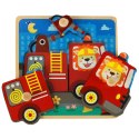 Puzzle drewniane sorter układanka straż pożarna Puzzle drewniane sorter układanka straż pożarna
