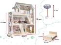Domek dla lalek drewniany LULILO FLORO boho LED 78cm Domek dla lalek drewniany LULILO FLORO boho LED 78cm