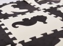 Mata edukacyjna piankowa puzzle 114 x 114 x 1 cm czarna 25 elementów Mata edukacyjna piankowa puzzle 114 x 114 x 1 cm czarna 25 elementów