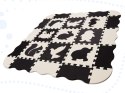 Mata edukacyjna piankowa puzzle 114 x 114 x 1 cm czarna 25 elementów Mata edukacyjna piankowa puzzle 114 x 114 x 1 cm czarna 25 elementów