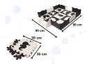 Mata edukacyjna piankowa puzzle 114 x 114 x 1 cm czarna 25 elementów Mata edukacyjna piankowa puzzle 114 x 114 x 1 cm czarna 25 elementów