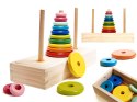 Piramida drewniana z podstawą wieża sorter Piramida drewniana z podstawą wieża sorter
