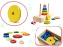 Piramida drewniana z podstawą wieża sorter Piramida drewniana z podstawą wieża sorter