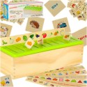 Sorter drewniany układanka logiczna dopasuj obrazki Sorter drewniany układanka logiczna dopasuj obrazki