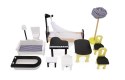 Domek dla lalek drewniany MDF mebelki 122cm XXL LED Domek dla lalek drewniany MDF mebelki 122cm XXL LED