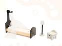 Domek dla lalek drewniany MDF mebelki 122cm XXL LED Domek dla lalek drewniany MDF mebelki 122cm XXL LED