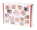 Domek dla lalek drewniany retro model DIY 3013 LED 13cm Domek dla lalek drewniany retro model DIY 3013 LED 13cm