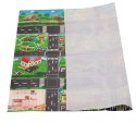 Mata edukacyjna do zabawy miasto ulica + znaki drogowe wodoodporna kolorowa 130x100cm Mata edukacyjna do zabawy miasto ulica + znaki drogowe wodoodporna kolorowa 130x100cm