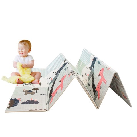 Mata edukacyjna dwustronna składana ulica las 177 x 198 x 1 cm Mata edukacyjna dwustronna składana ulica las 177 x 198 x 1 cm