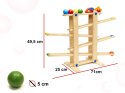 Tor kulkowy drewniany kulodrom montessori XXL Tor kulkowy drewniany kulodrom montessori XXL