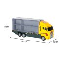 Transporter ciężarówka TIR wyrzutnia + metalowe auta maszyny budowlane Transporter ciężarówka TIR wyrzutnia + metalowe auta maszyny budowlane