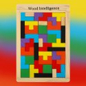 Puzzle drewniane układanka tetris klocki 40el. Puzzle drewniane układanka tetris klocki 40el.