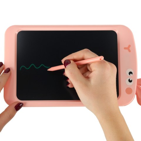 Tablet graficzny do rysowania dla dzieci znikopis tablica ekran LCD 8,5' królik róż Tablet graficzny do rysowania dla dzieci znikopis tablica ekran LCD 8,5' królik róż